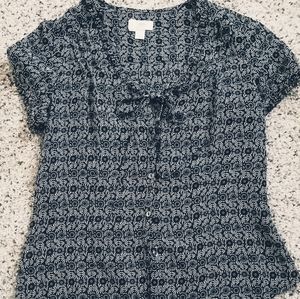 LOFT SHORT SLEEVE BLOUSE